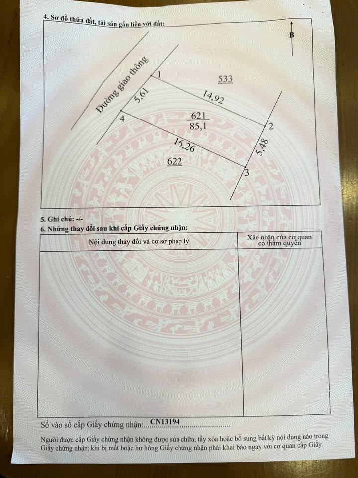 Đất nền Nam Tiến Phổ Yên 85,1m² giá 1,1 tỷ - Khu dân cư đông đúc, thuận tiện sinh sống!