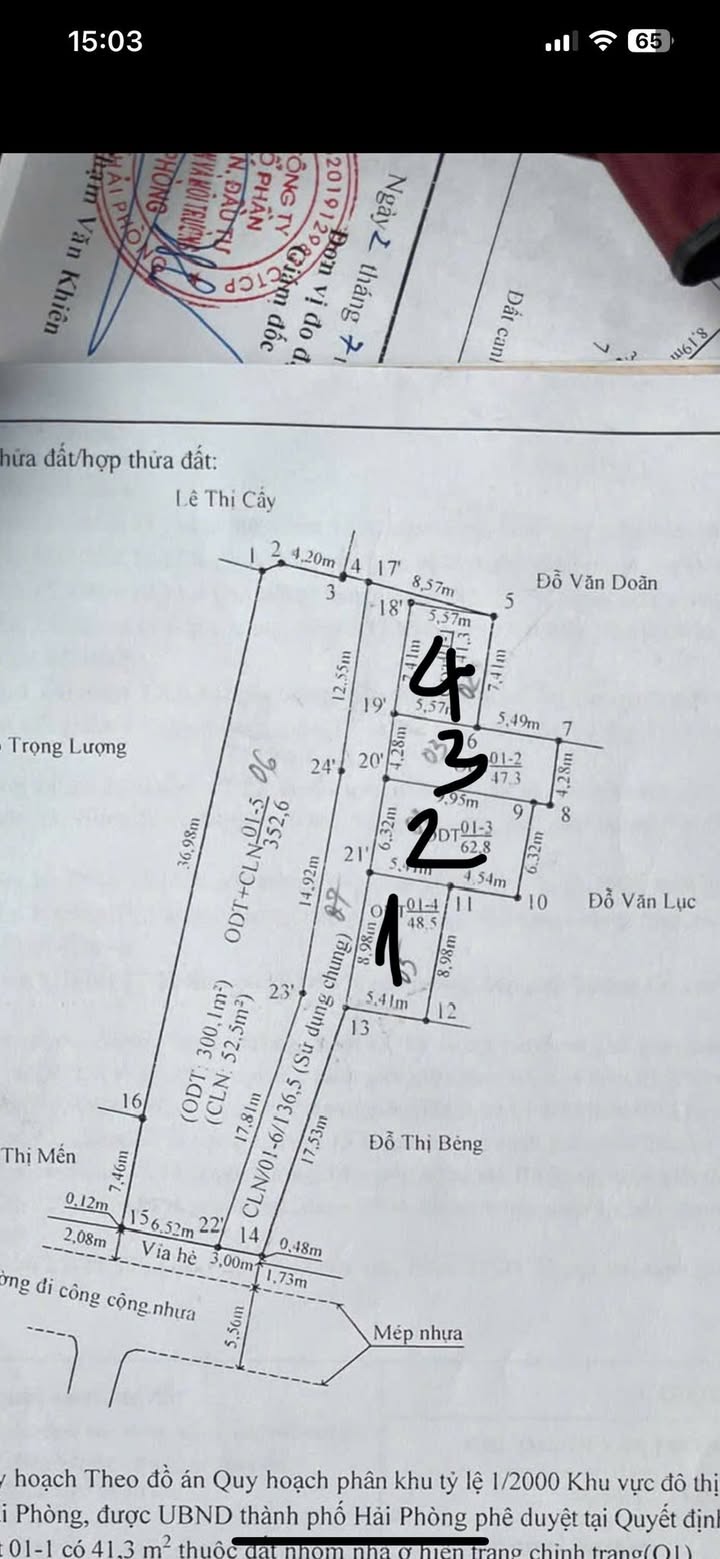 Đất nền Lê Lợi, An Dương 44.9m² giá chỉ 900 triệu - Sổ hồng chính chủ!