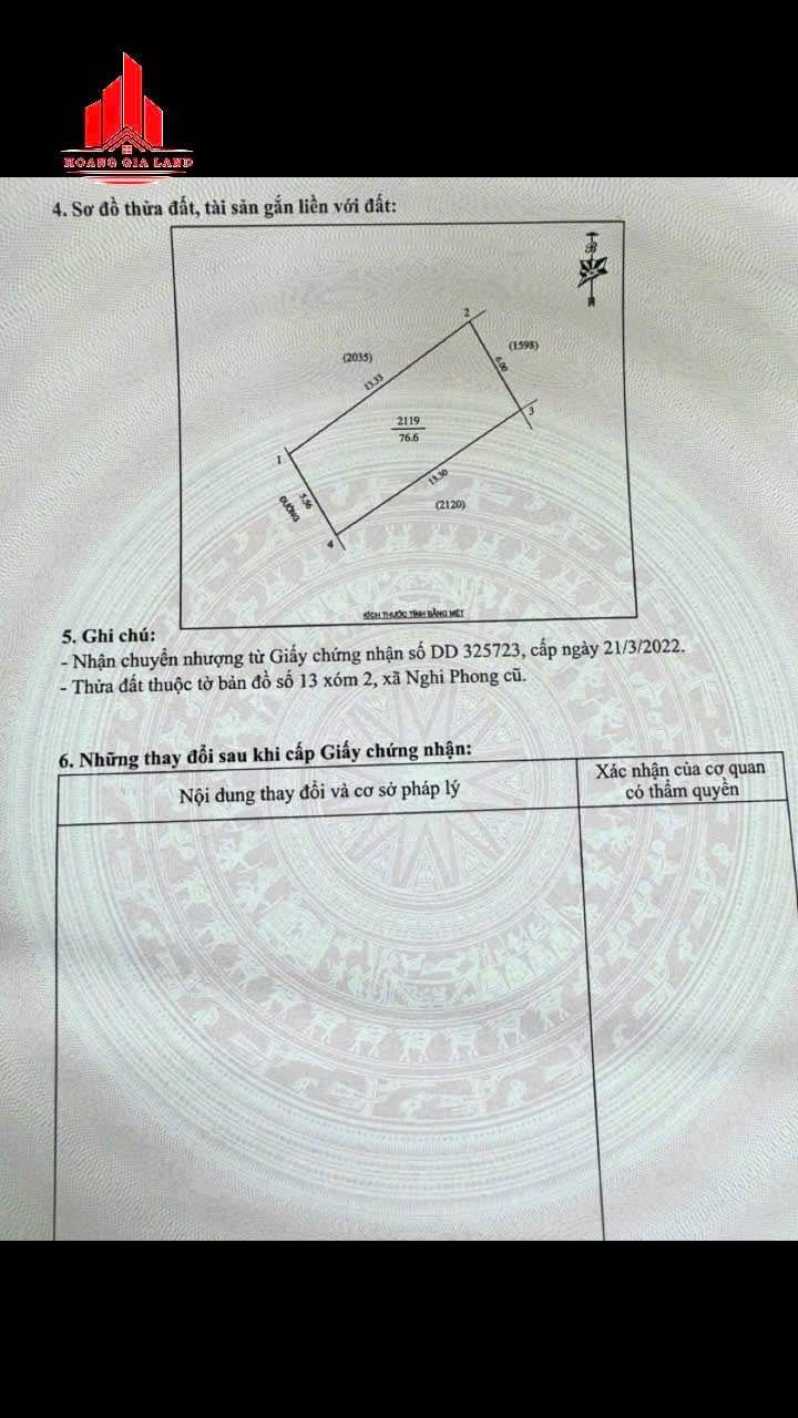 Đất Nghi Phong 76,6m² giá 1,2 tỷ - Cơ hội đầu tư không thể bỏ lỡ!