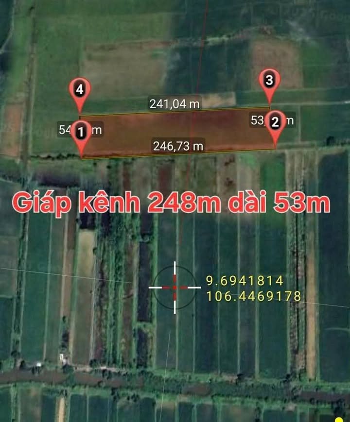 Đất nông nghiệp 12.000m² tại Ngũ Lạc, Duyên Hải - Giá chỉ 2.112 tỷ, cơ hội đầu tư tuyệt vời!