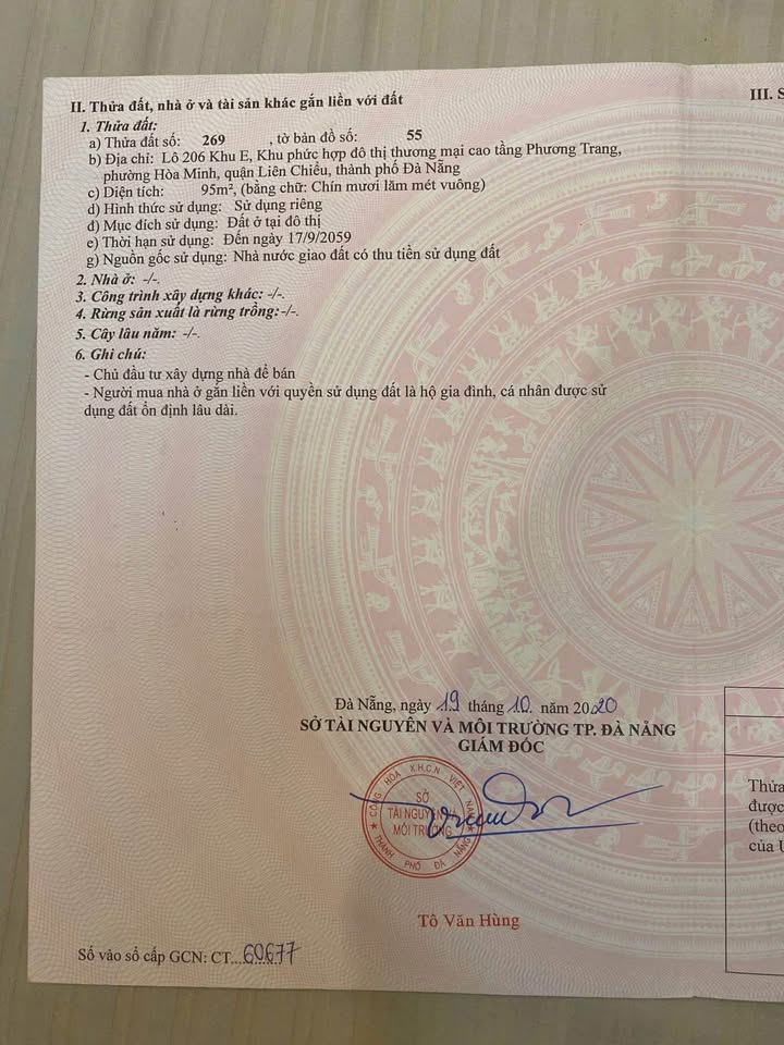 Đất thổ cư Hòa Phú 29 Liên Chiểu 95m² giá 7.19 tỷ - Đầu tư sinh lời cao!