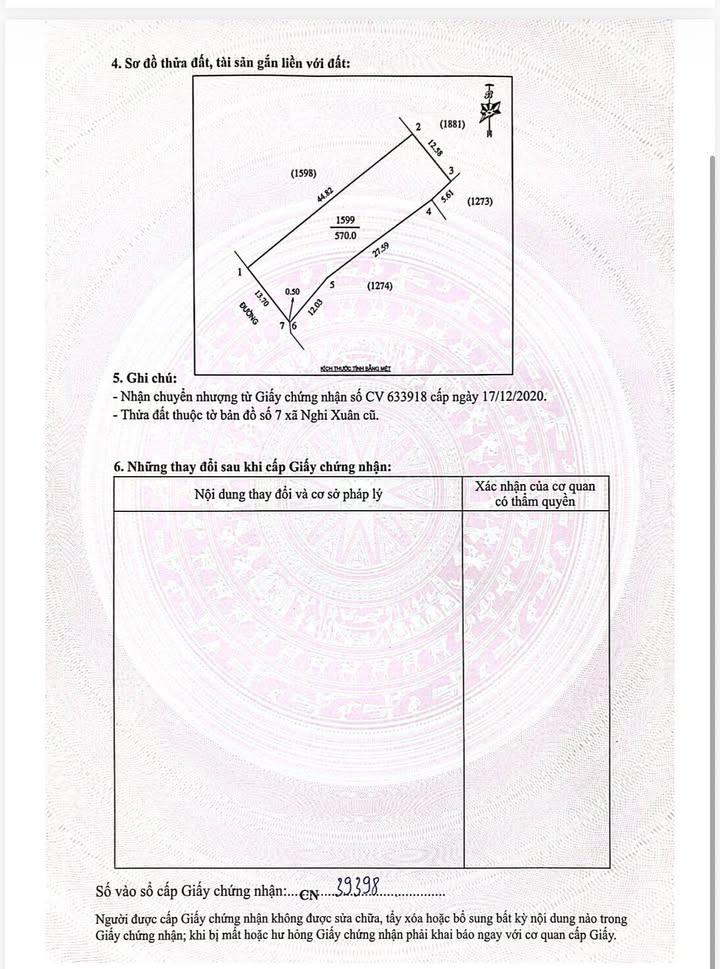 Đất Nền Nghi Xuân Nghi Lộc 570m² giá 5.7 tỷ - Tiềm năng đầu tư sinh lời cao!