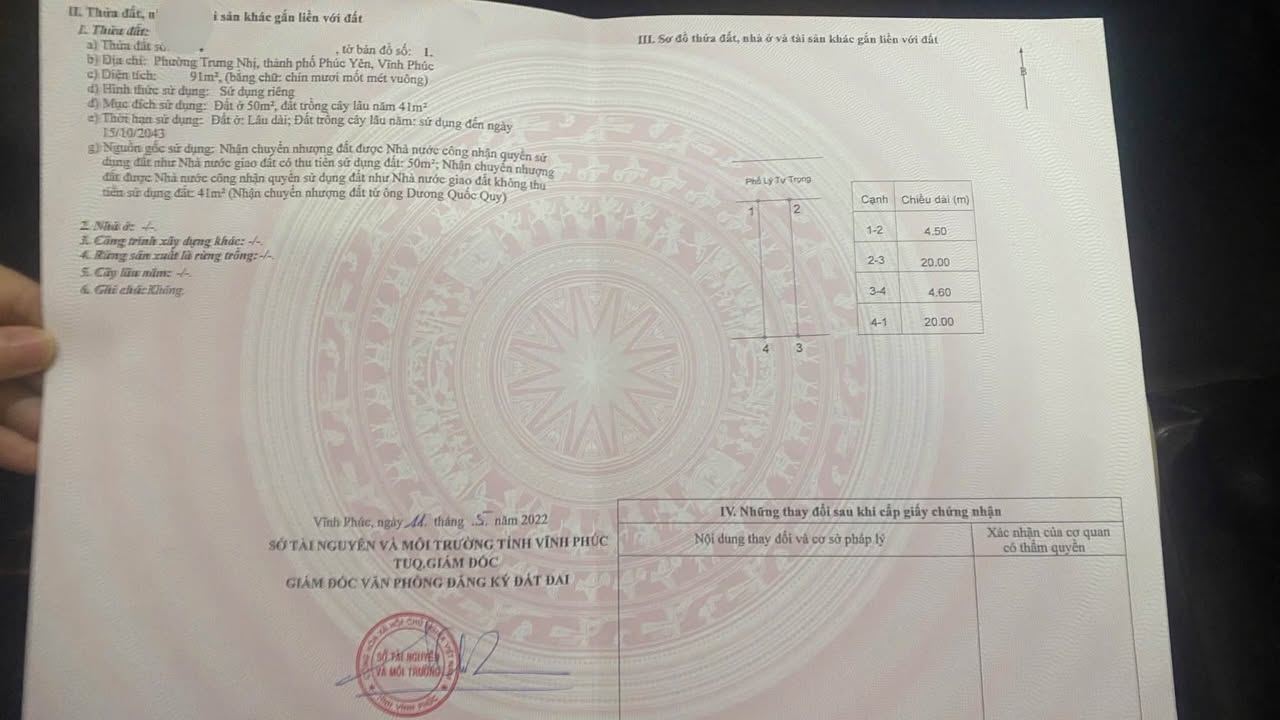 Nhà 3 Tầng Phường Trưng Nhị, Phúc Yên 91m² giá 4 tỷ - Gần trường chất lượng cao!