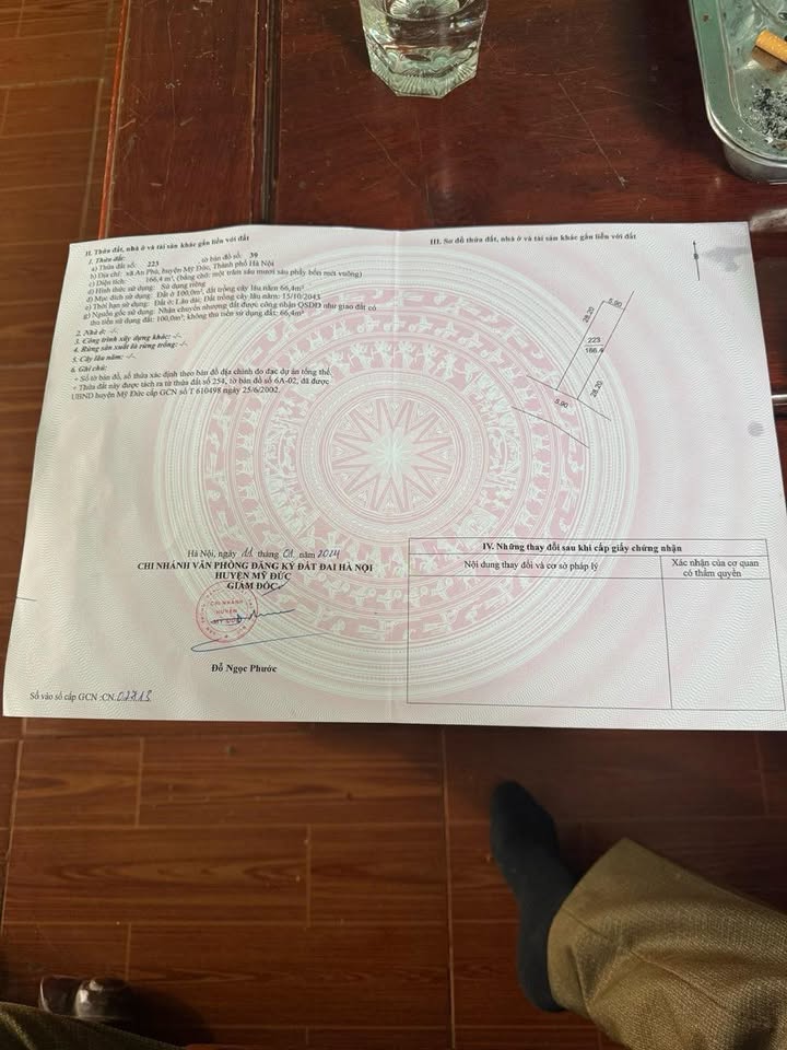 Nhà + Đất 166m² tại An Phú, Mỹ Đức - Giá chỉ 1 tỷ, Dọn về ở ngay!