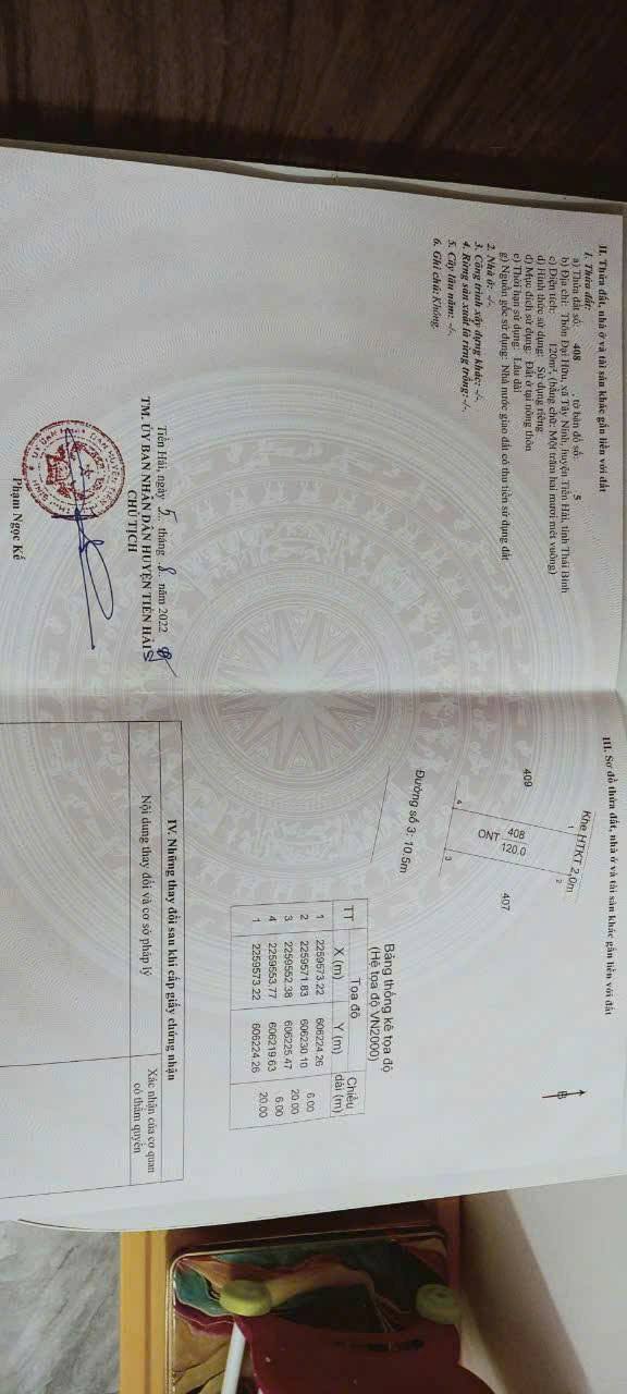 Đất nền Tiền Hải Thái Bình 120m² giá thỏa thuận - Cơ hội vàng đầu tư!