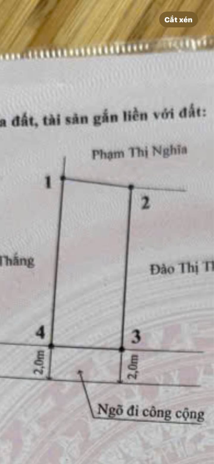 Đất nền chính chủ tại Phường Lê Lợi, Quận An Dương, Hải Phòng - Chỉ 1.4 tỷ!