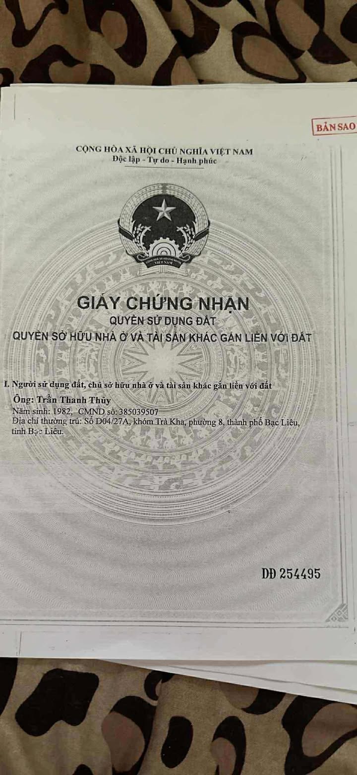 Đất nền Bạc Liêu 58m² giá 700 triệu - Chính chủ cần bán gấp!