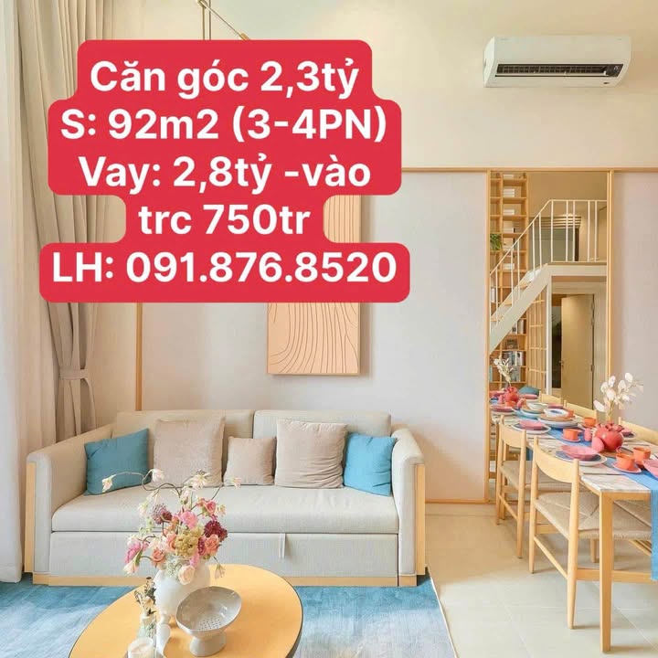 Căn hộ Sun Hà Nam 92m² giá 2.3 tỷ - Cơ hội đầu tư sinh lời cao!