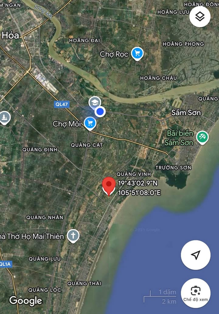 Đất thổ cư phường Nam Sầm Sơn 200m² giá 1.9 tỷ - Đầu tư tiềm năng mạnh mẽ!