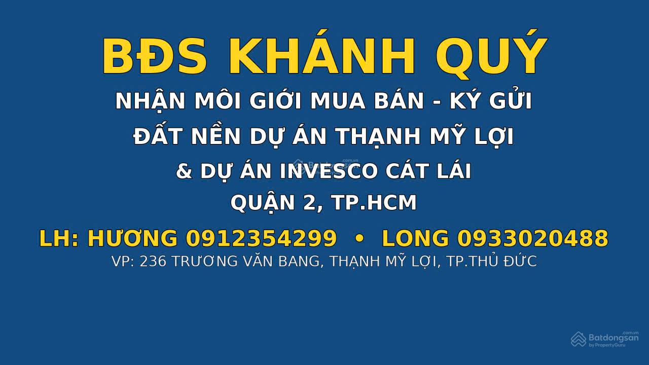 Đất nền 119m² Cát Lái, Quận 2 giá 58 triệu/m² - Pháp lý đầy đủ, nhanh tay chốt ngay!