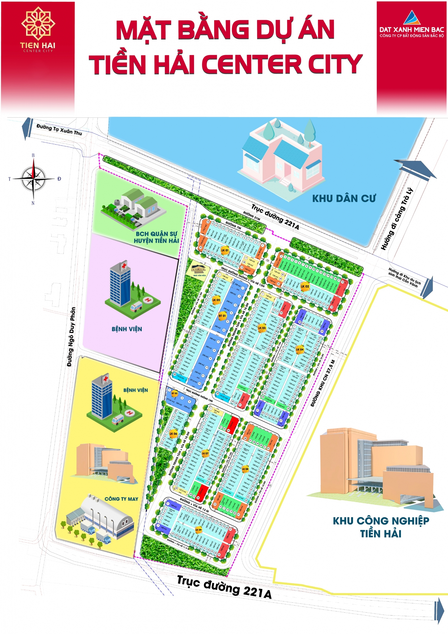 Đất nền Tiền Hải Center City, Xã Tây Giang, 196m² giá 3 tỷ - Cơ hội đầu tư hấp dẫn!