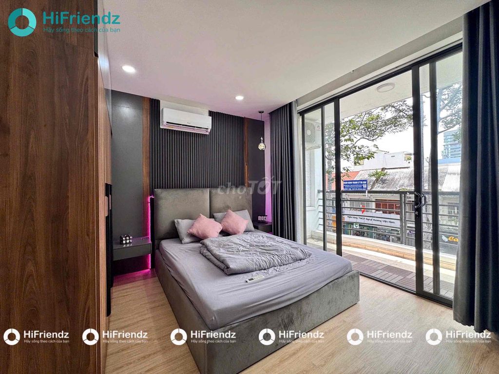 Căn hộ cho thuê 1PN Bancol Trần Hưng Đạo 50m² giá 8.5 triệu - Cửa sổ trời thoáng mát!