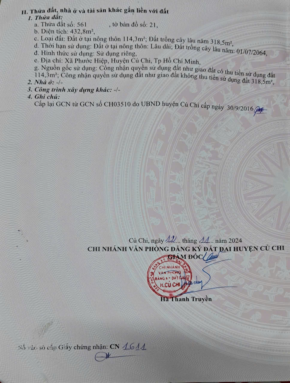 Bán nhà mặt tiền Quốc Lộ 22, Phước Hiệp, Củ Chi 432m² - Vị trí kinh doanh lý tưởng!