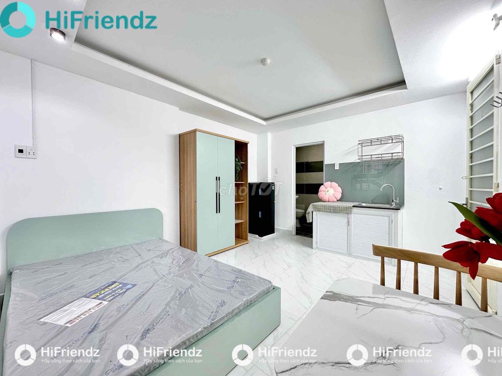 Căn hộ Studio cửa sổ trời 28m² giá 4.3 triệu - Nội thất đầy đủ, tiện nghi