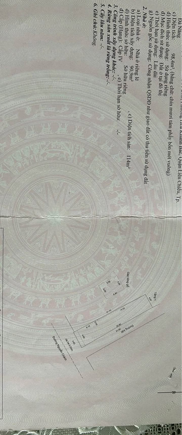 Đất mặt tiền đường Nguyễn Chánh, Liên Chiểu 94m² giá 8 tỷ - Cơ hội đầu tư hấp dẫn!