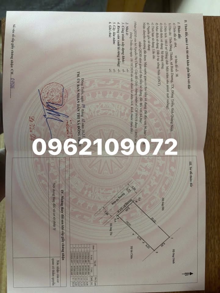 Đất nền chính chủ 160m² tại Bình Dương, Quảng Ninh - Tiềm năng sinh lời cao!