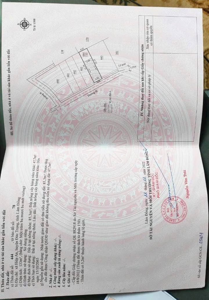 Đất nền Hiệp An, Đức Trọng 133m² giá 1.2 tỷ - Lô đất đẹp, gần sân golf!