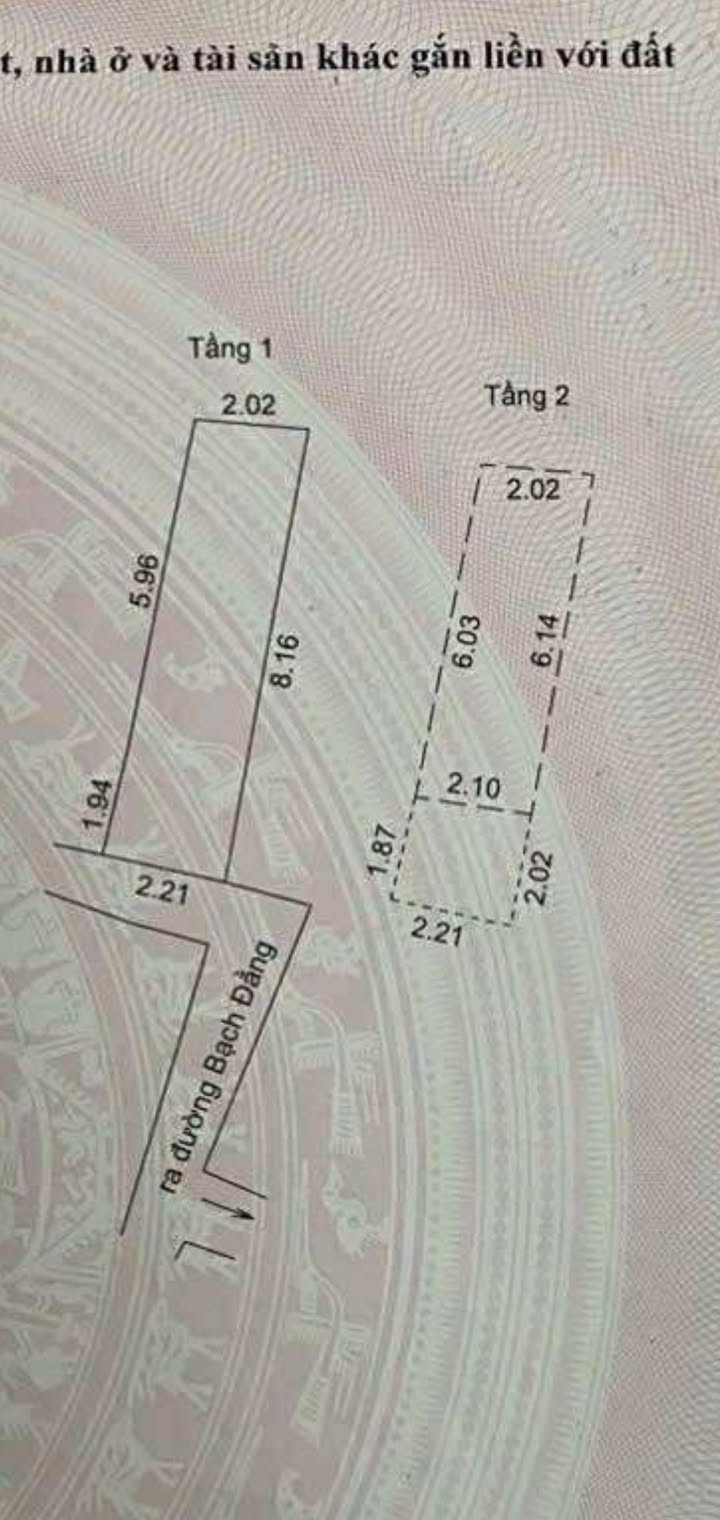 Nhà 2 tầng phố đi bộ Bạch Đằng 34m² giá 2 tỷ - Đầu tư sinh lời!