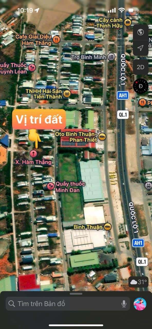 Đất nền Bến Lội - Hàm Thắng 127m² giá 1.65 tỷ - Cách Phan Thiết chỉ 1km!
