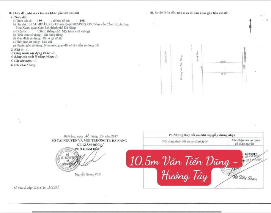 Đất nền liền kề đường Văn Tiến Dũng, Đà Nẵng 200m² giá 12 tỷ - Cơ hội đầu tư tuyệt vời!