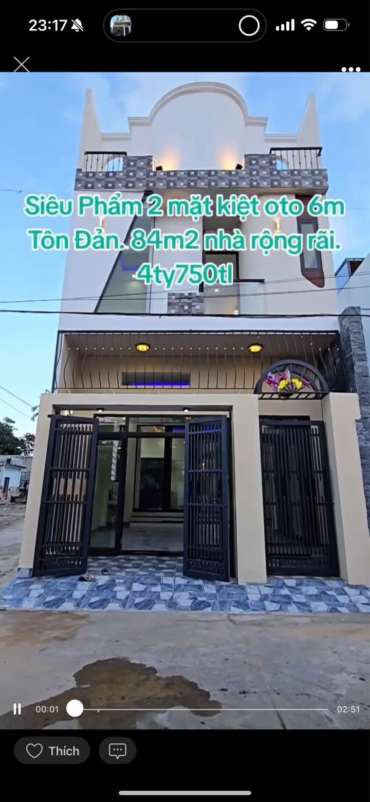Nhà 2 tầng 1 tum kiệt 6m Tôn Đản, Cẩm Lệ 84m² giá 4.75 tỷ - Sẵn sàng vào ở!