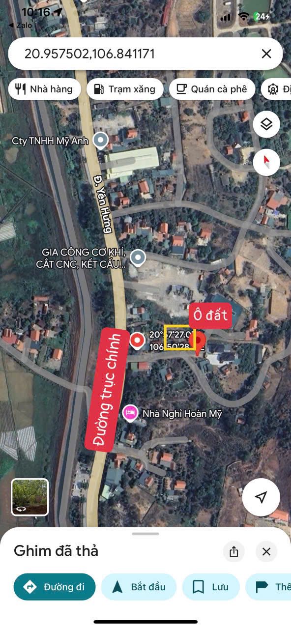 Đất thổ cư 869m² tại Hợp Thành, Quảng Yên - Vị trí thuận tiện cho kho xưởng