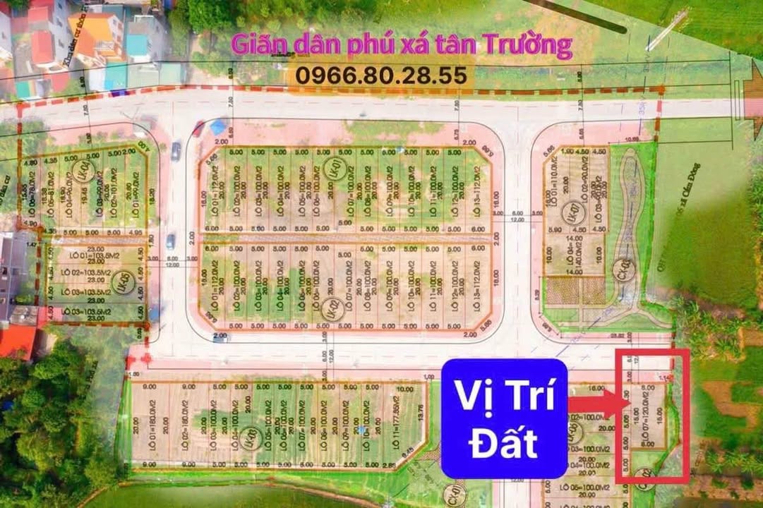 Đất nền biệt thự 3 mặt tiền tại KDC Phú Xá, Cẩm Giàng - Giá chỉ 2 tỷ