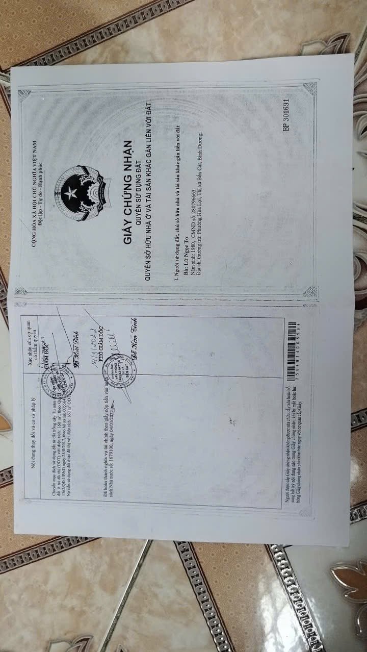 Đất Hòa Lợi Bến Cát 3786m² giá 8 tỷ - Cơ hội đầu tư hấp dẫn!