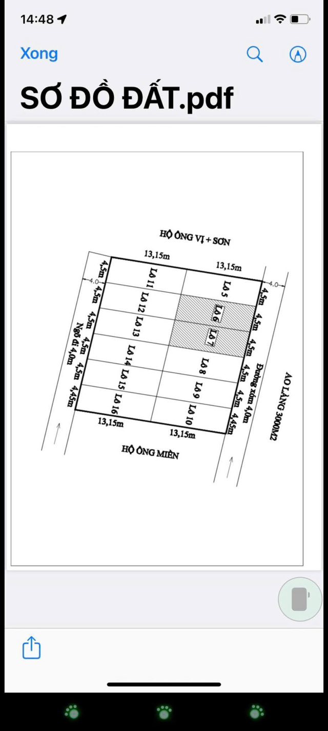 Đất nền Lê Lợi, An Dương 59m² giá 790 triệu - Gần trường, chợ, view hồ thoáng mát!