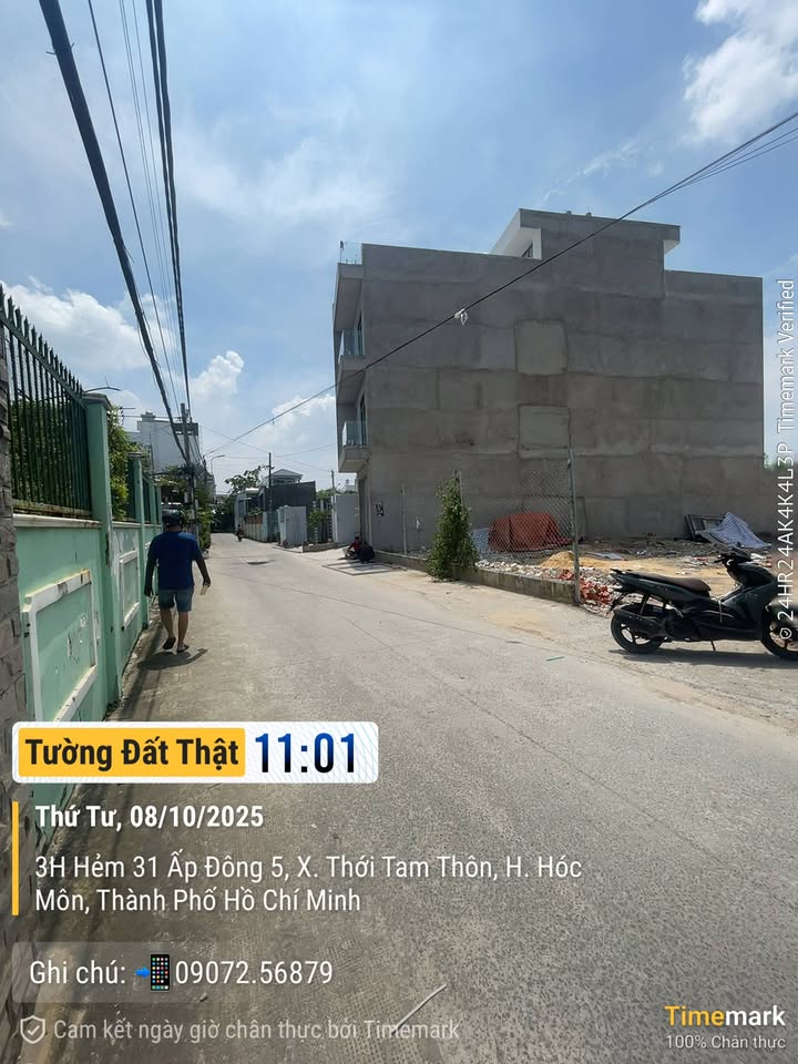 Lô đất thổ cư Hóc Môn 122m² giá 4.6 tỷ - Đầu tư sinh lời bền vững!