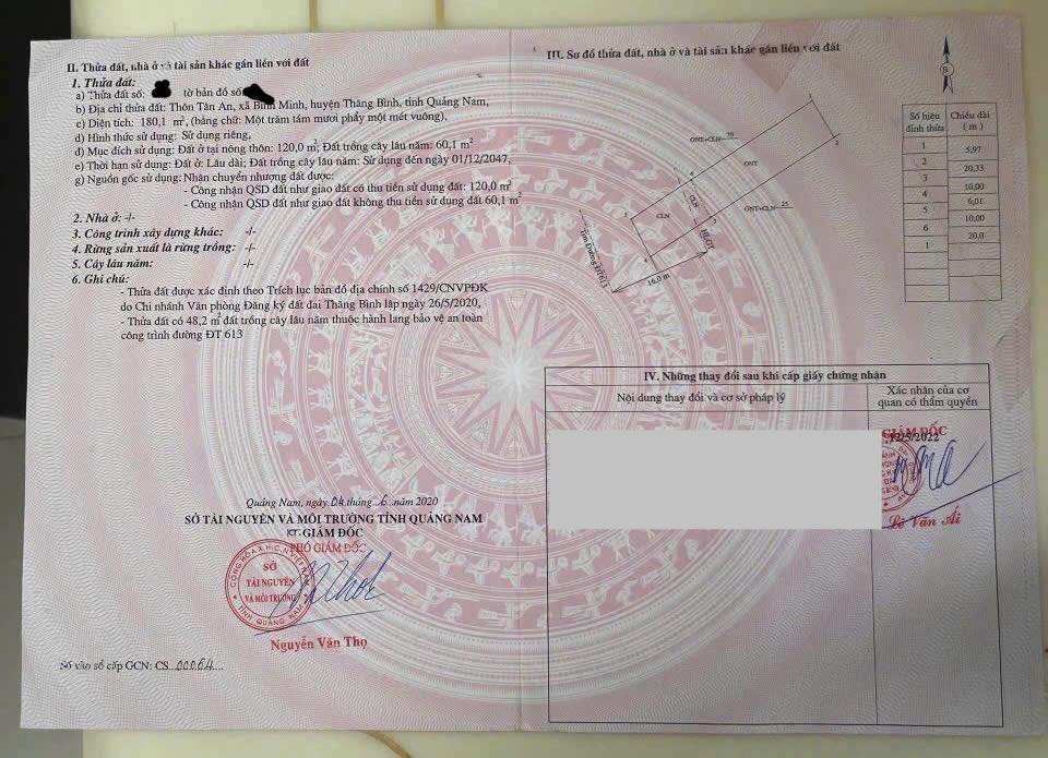 Đất nền Bình Minh Thăng Bình 180m² giá 2.3 tỷ - Cách bãi tắm chỉ 300m!