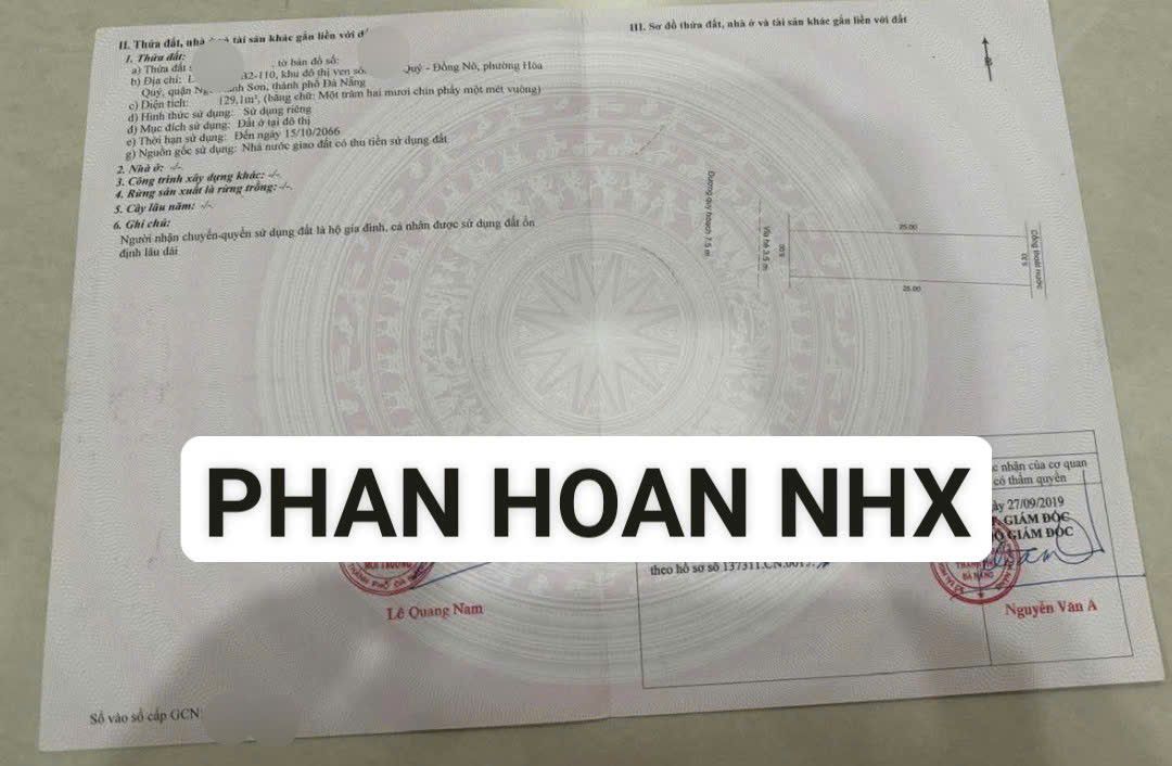 Đất nền 129m² mặt tiền đường 7.5m Phan Hoan, giá 5.3 tỷ - Cơ hội đầu tư tuyệt vời!