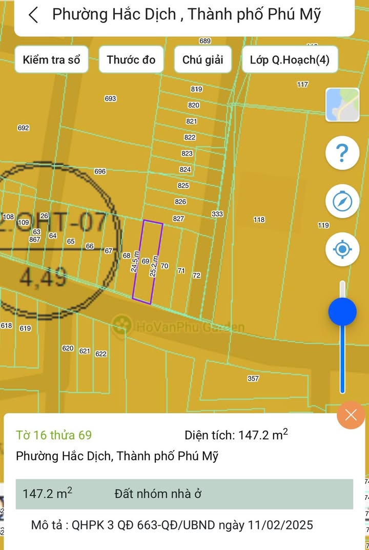 Đất thổ cư 150m² đường Suối Nhum Phú Mỹ giá 1 tỷ - Đầu tư sinh lời ngay!