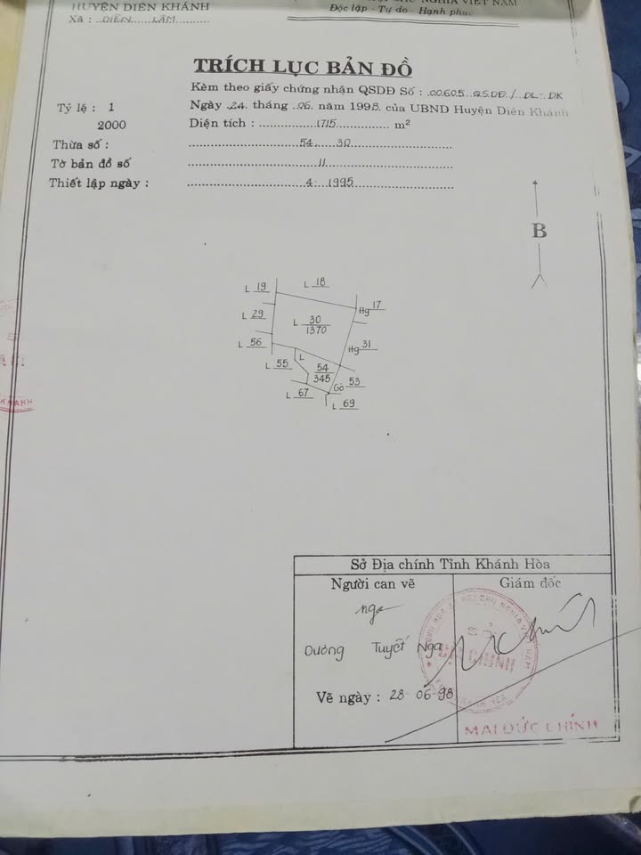 Đất thổ cư Diên Lâm 1700m² giá chỉ 370 triệu - Cơ hội đầu tư tuyệt vời!