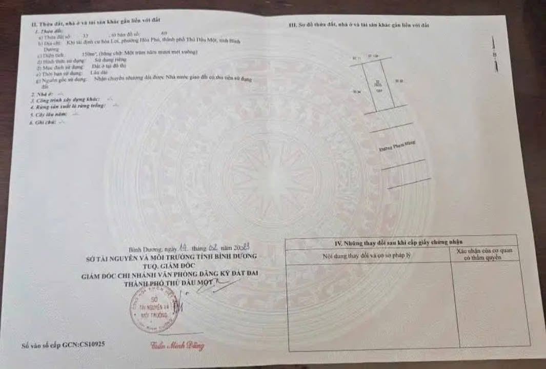 Đất nền đường Phạm Hùng, Thủ Dầu Một 150m² giá 4.1 tỷ - Đầu tư sinh lời ngay!