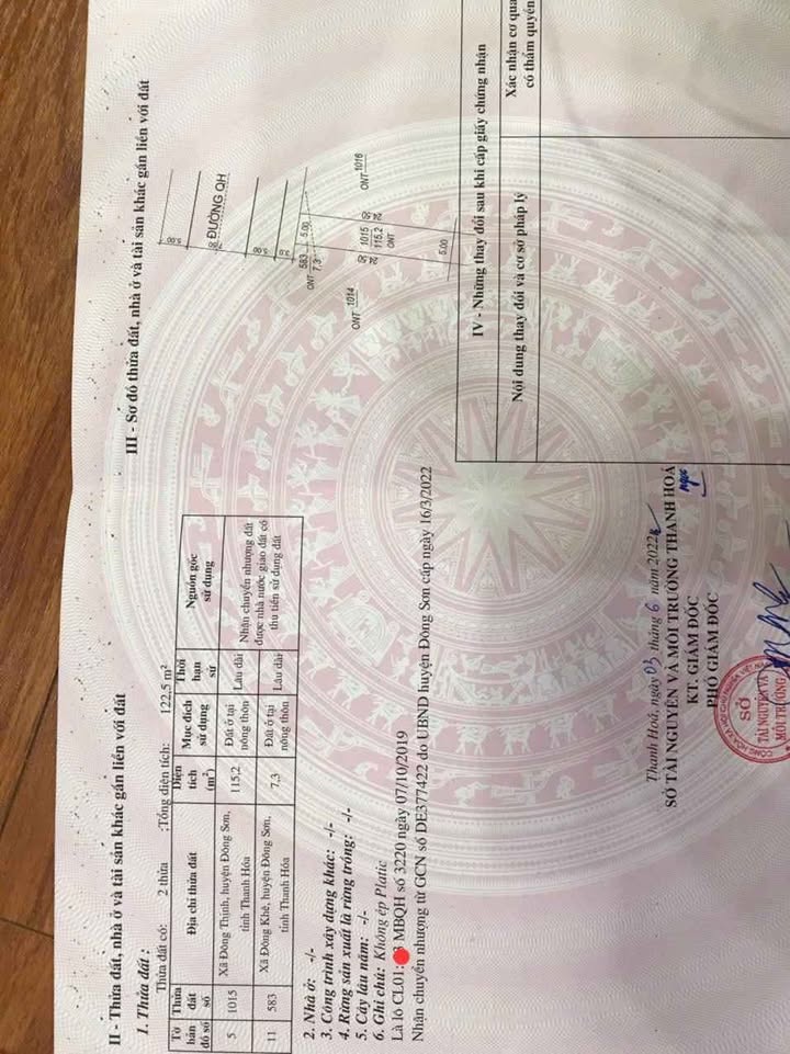 Lô đất mặt tiền 3220 phường Đông Thinh TP Thanh Hóa 122.5m² - Giá rẻ nhất thị trường!