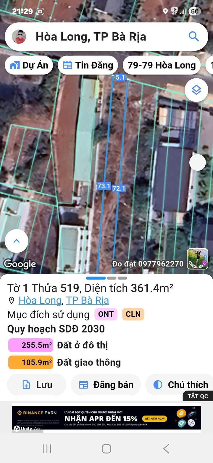 Đất nền 740m² đường 22, phường Tam Long giá chỉ 4.3 tỷ - Sổ đỏ chính chủ!