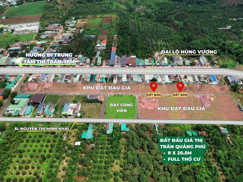 Đất nền biệt thự Quảng Phú Cư M'gar 164m² giá 2.2 tỷ - Sổ hồng chính chủ, thổ cư 100%!