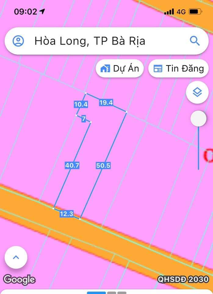 Đất thổ cư Mặt tiền đường số 13, xã Hòa Long, 727m² - Cơ hội đầu tư hấp dẫn!