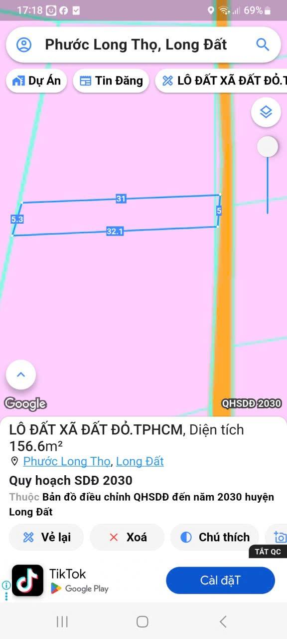 Lô đất Phước Long Thọ, Đất Đỏ, 160m² giá 900 triệu - Đầu tư sinh lời ngay!