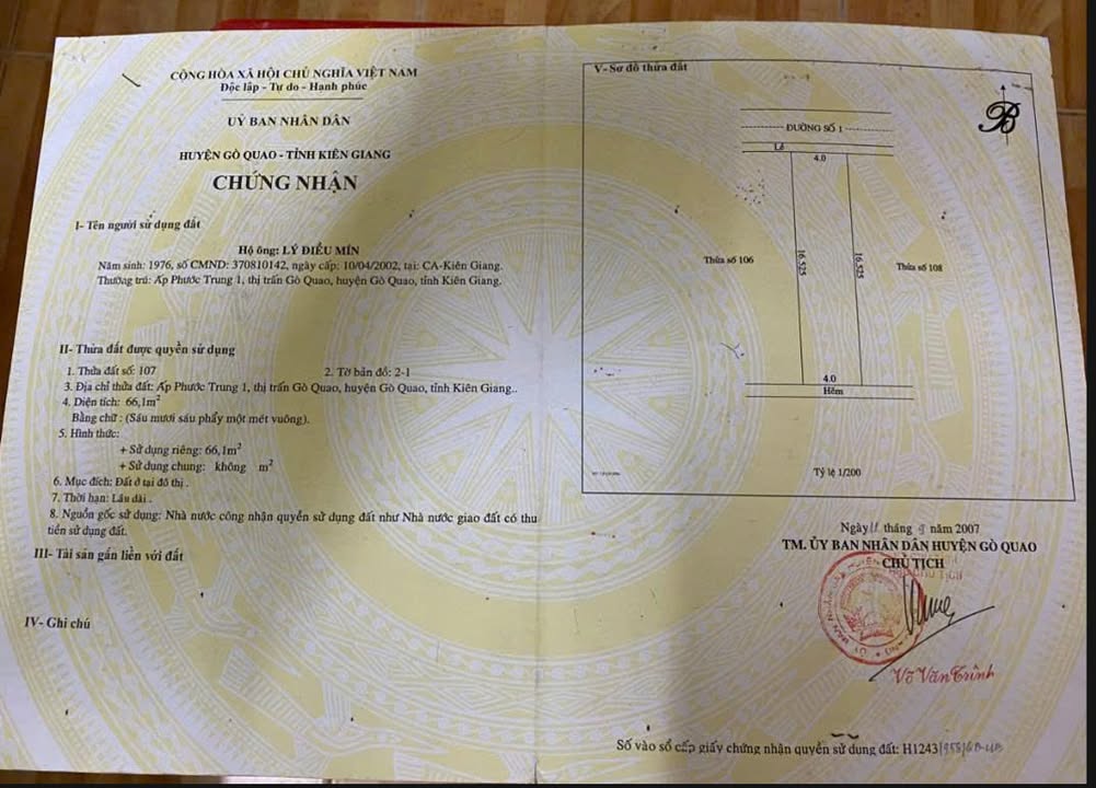 Nhà Gò Quao 66m² giá thương lượng - Chính chủ cần bán gấp!