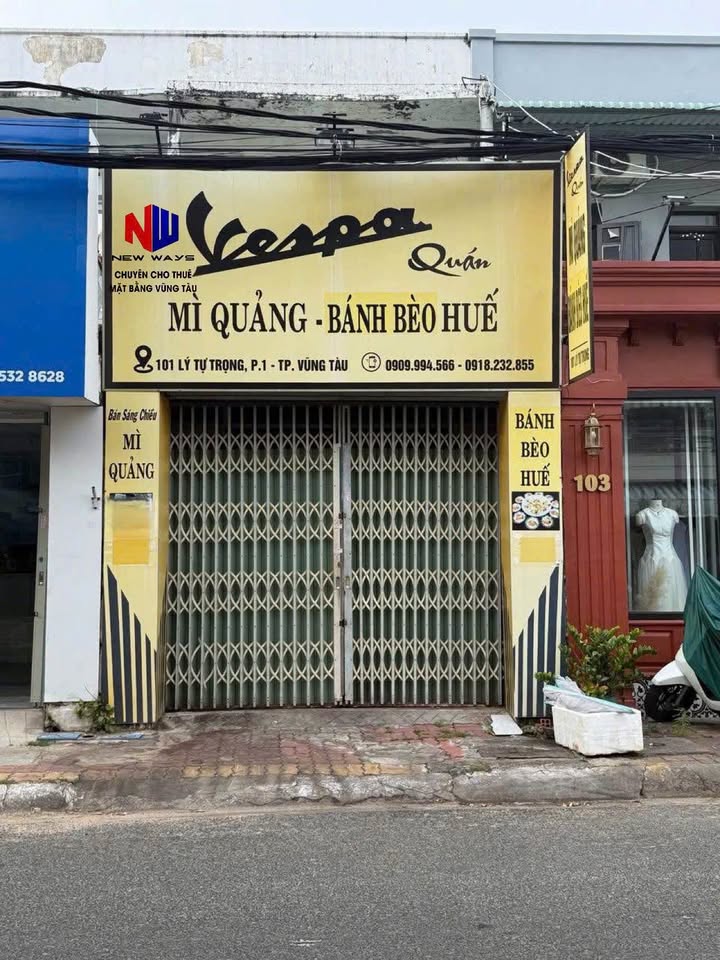 Cho thuê mặt bằng Lý Tự Trọng Vũng Tàu 100m² - Vị trí trung tâm sầm uất!