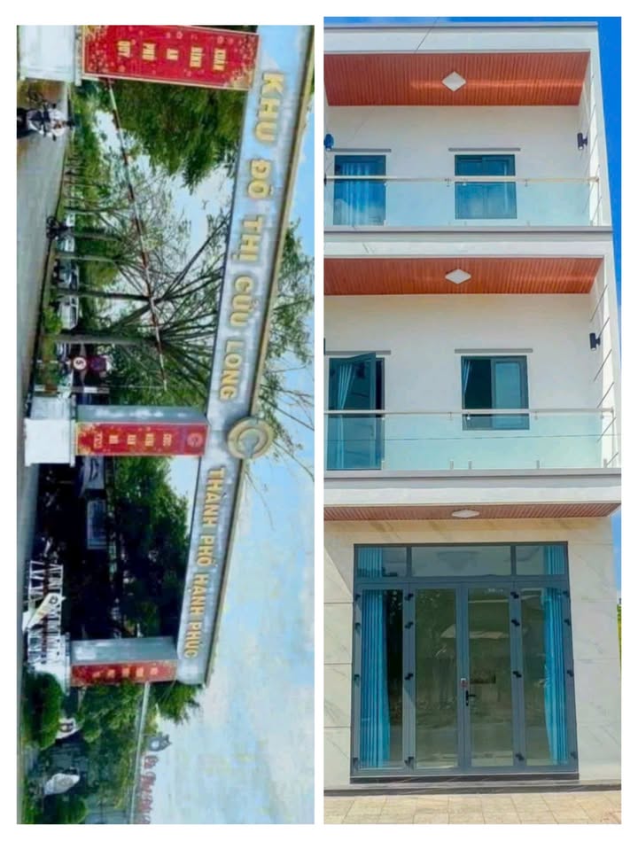 Nhà nguyên căn 1 trệt 2 lầu 63m² tại khu tái định cư Cửu Long - Cho thuê chỉ 10 triệu/tháng!