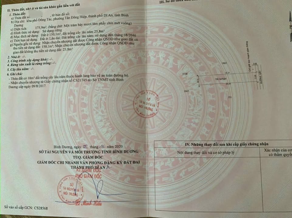 Đất nền Dĩ An 176m² giá 5.5 tỷ - Pháp lý rõ ràng, sẵn sàng giao dịch!