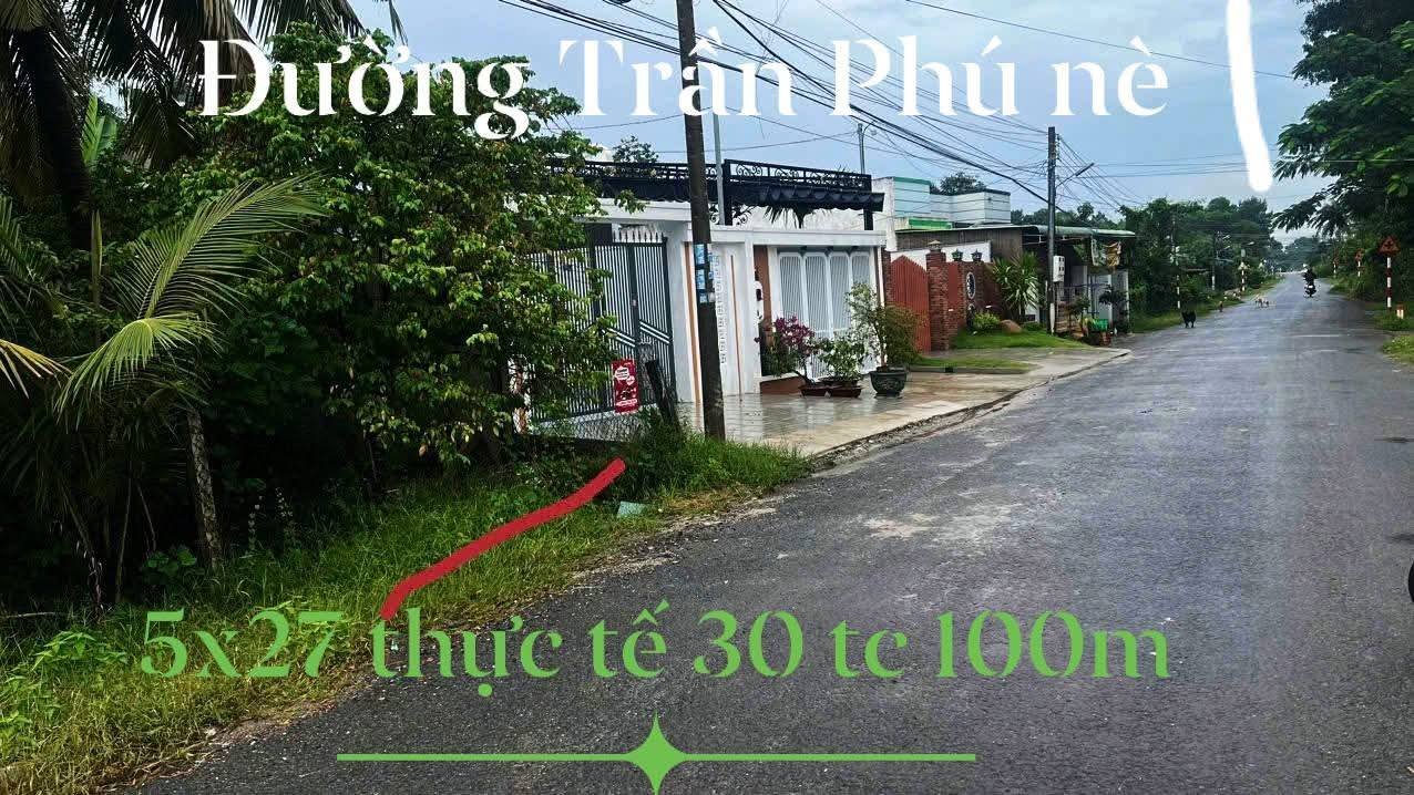 Đất hẻm 56 Trần Phú, Hòa Thành 100m² giá 155 triệu - Kinh doanh thuận lợi!