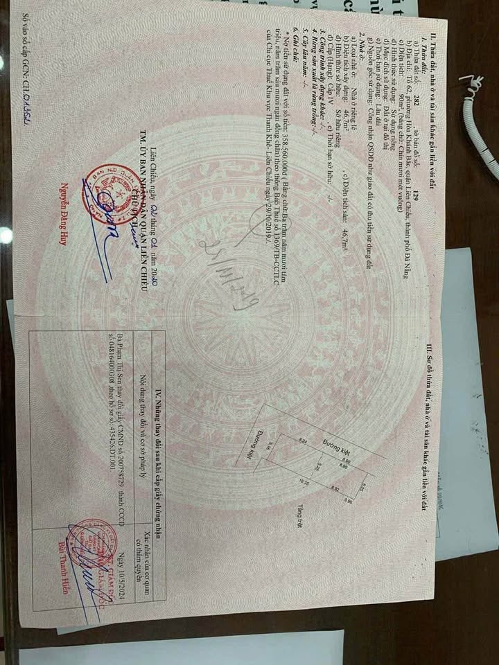 Bán lô đất 2 mặt kiệt đường Âu Cơ quận Liên Chiểu 90m² - Đầu tư sinh lời ngay!