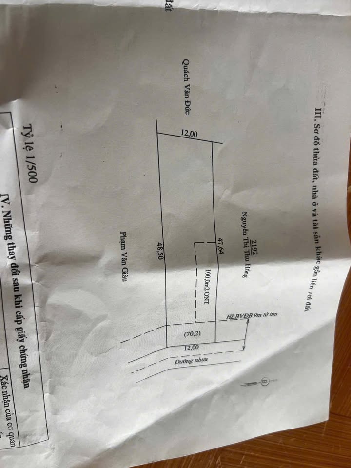 Đất nền Lộc Khánh, Lộc Ninh 576m² giá chỉ 5xx triệu - Cơ hội đầu tư tuyệt vời!