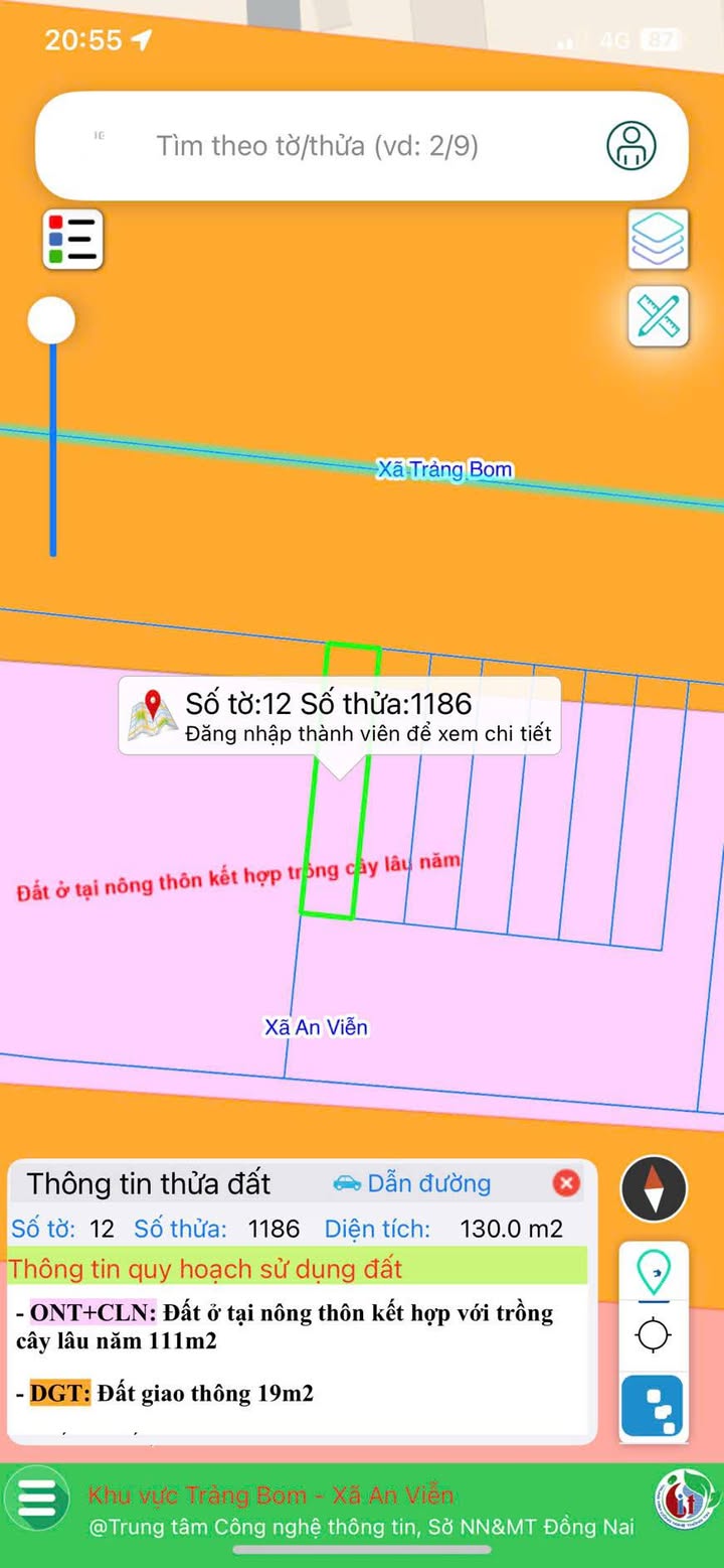 Đất nền An Viễn Trảng Bom 130m² giá 1 tỷ - Cơ hội đầu tư hấp dẫn!