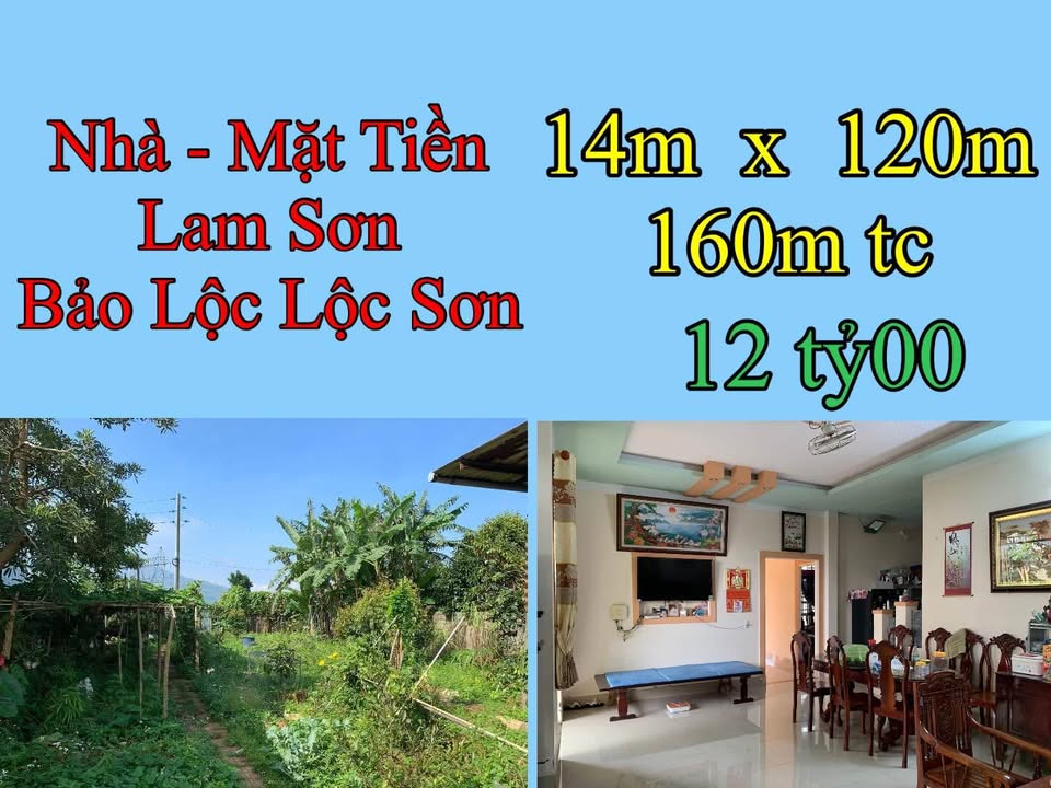 Nhà mặt tiền đường Lam Sơn Bảo Lộc 2000m² giá 12 tỷ - Kinh doanh thuận lợi!
