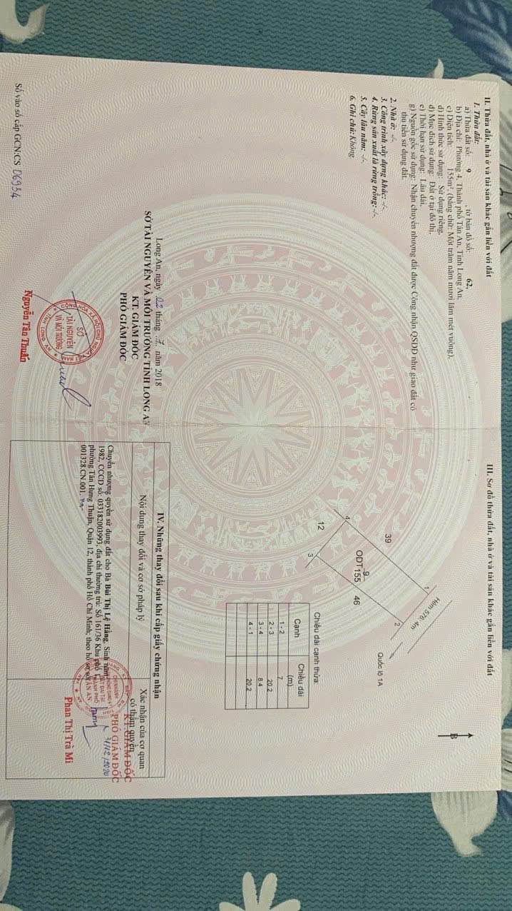 Đất thổ cư hẻm 576 Quốc lộ 1A, Tân An 140m² giá 1.85 tỷ - Cơ hội đầu tư tốt!